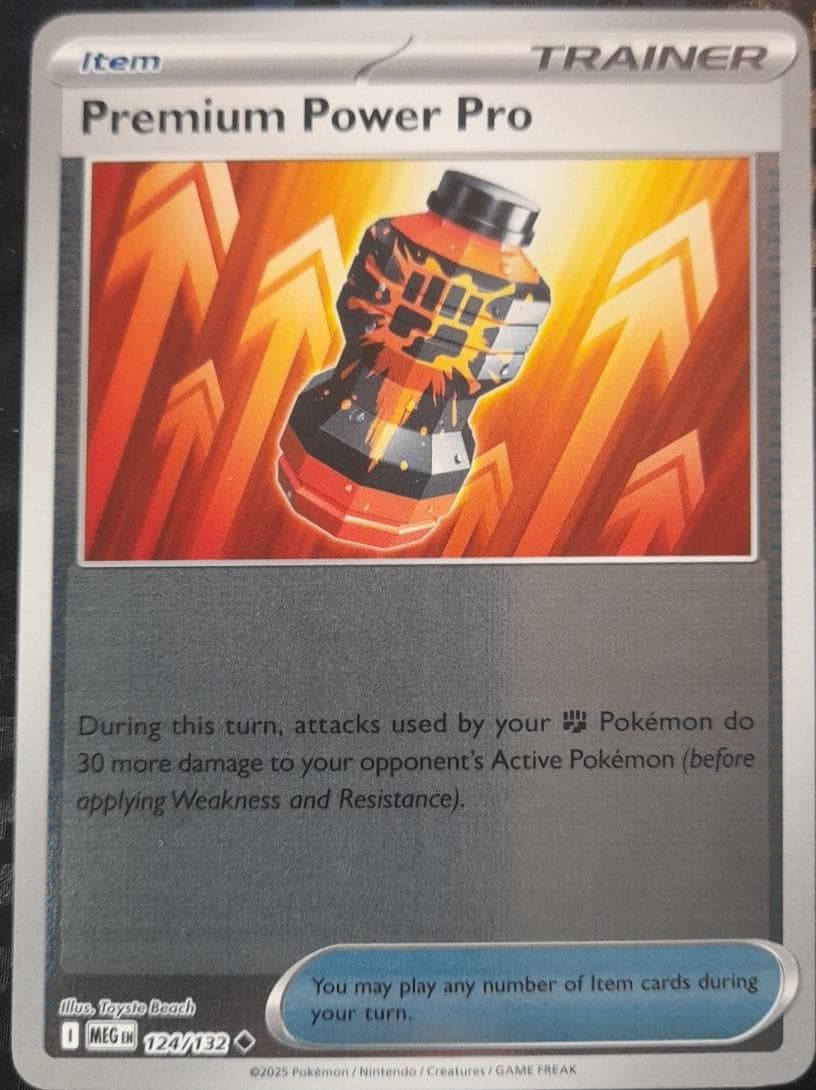 Premium Power Pro [Reverse Holo] #124 — Pokemon Mega Evolution