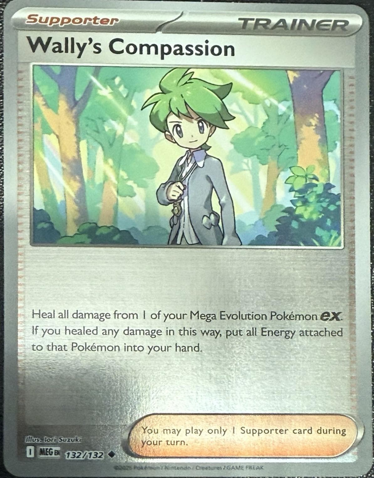 Wally's Compassion [Reverse Holo] #132 — Pokemon Mega Evolution