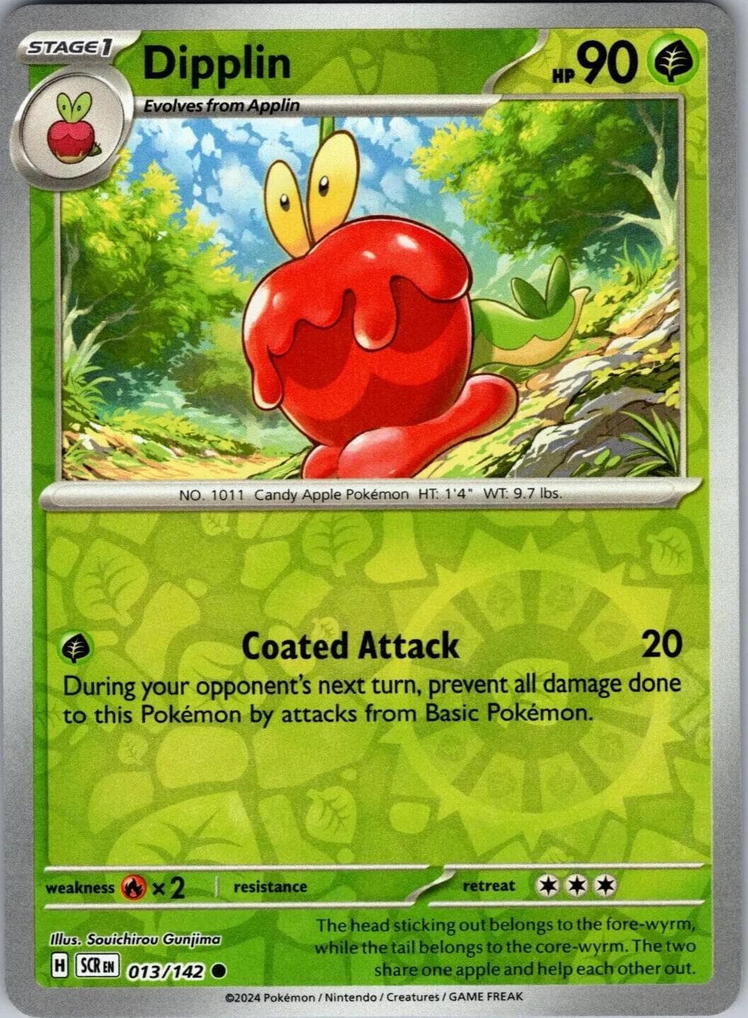 Dipplin [Reverse Holo] #13 — Pokemon Stellar Crown