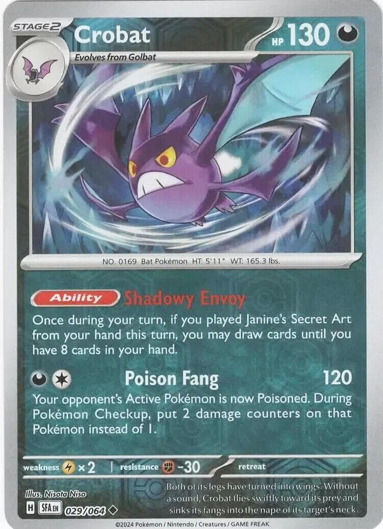 Crobat [Reverse Holo] #29 — Pokemon Shrouded Fable