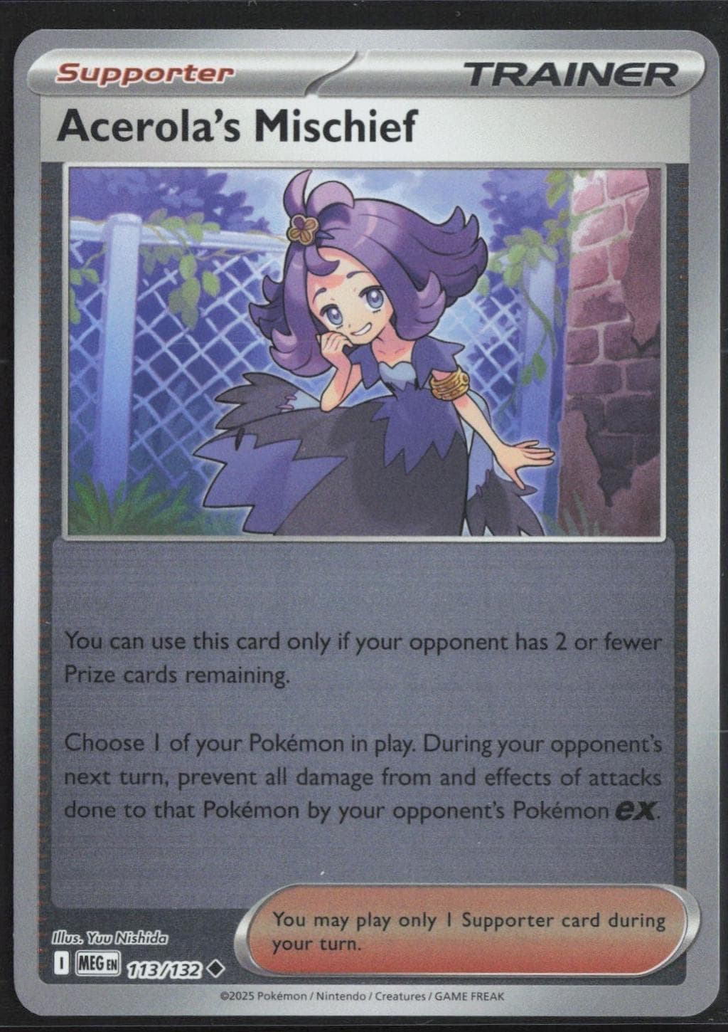 Acerola's Mischief [Reverse Holo] #113 — Pokemon Mega Evolution