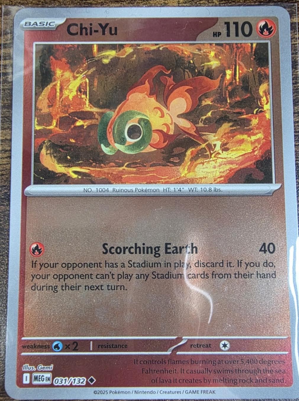 Chi-Yu [Reverse Holo] #31 — Pokemon Mega Evolution