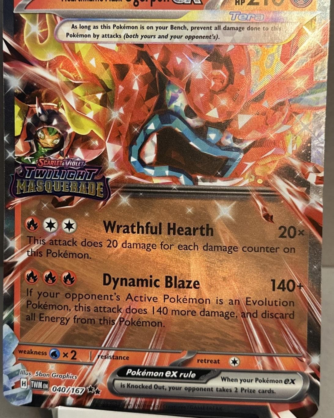 Hearthflame Mask Ogerpon ex [Jumbo] #40 — Pokemon Twilight Masquerade