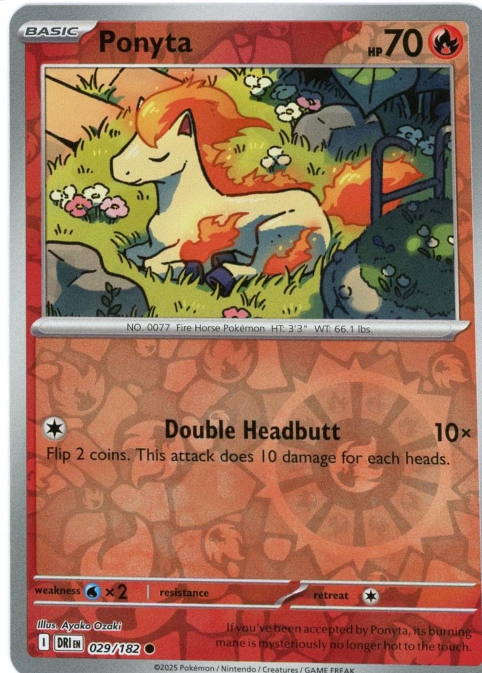 Ponyta [Reverse Holo] #29 — Pokemon Destined Rivals