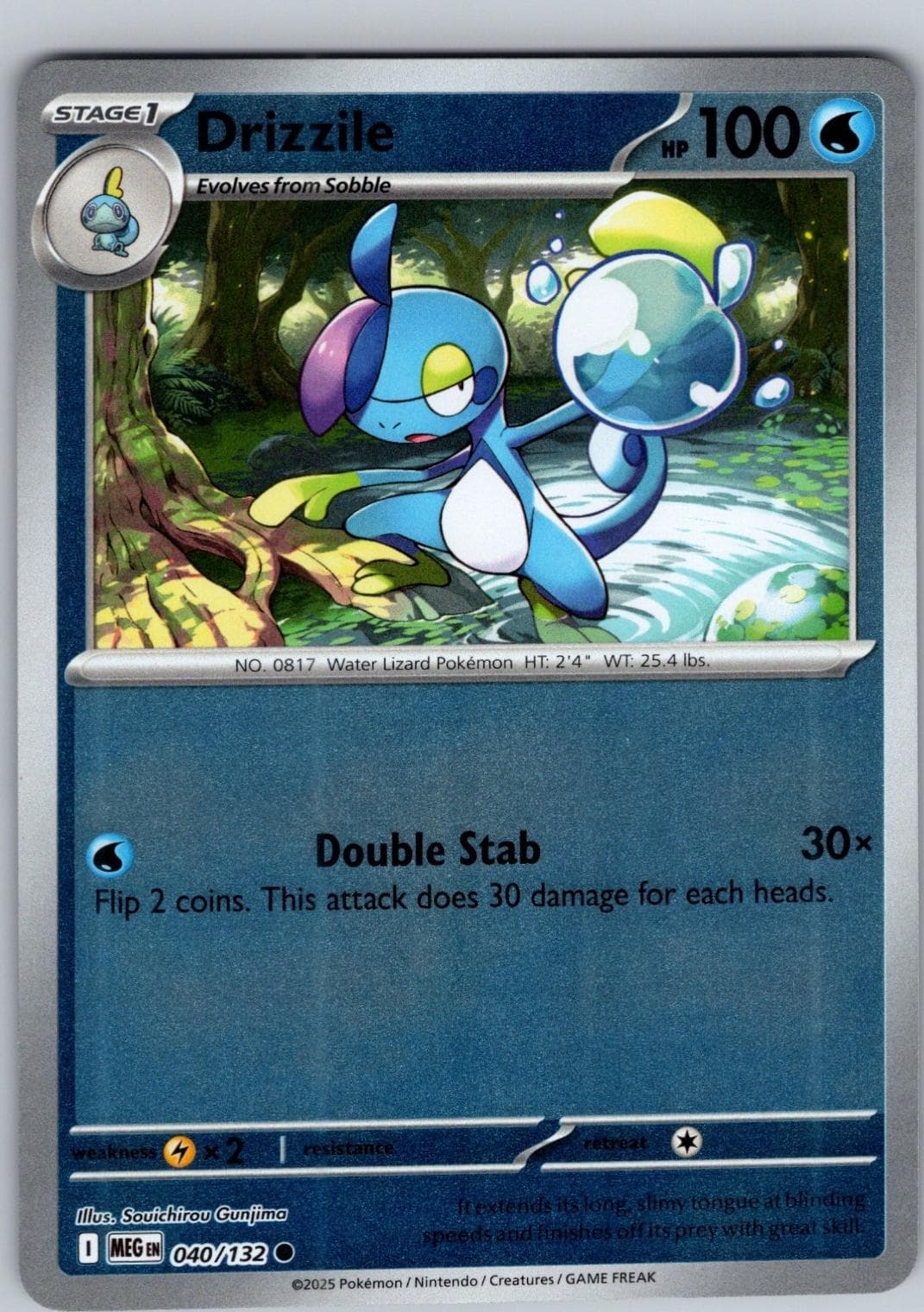 Drizzile [Reverse Holo] #40 — Pokemon Mega Evolution