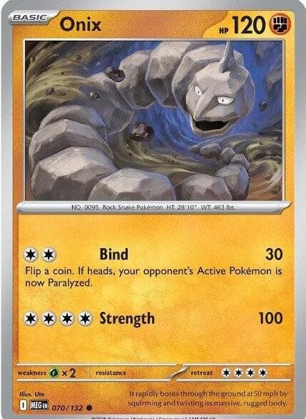 Onix [Reverse Holo] #70 — Pokemon Mega Evolution