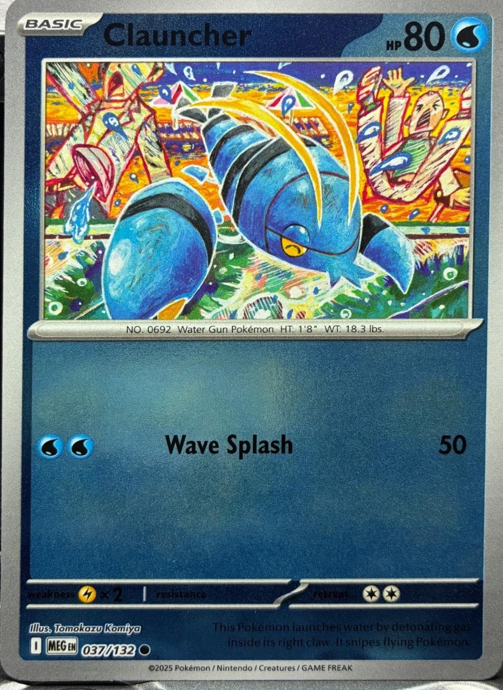Clauncher [Reverse Holo] #37 — Pokemon Mega Evolution
