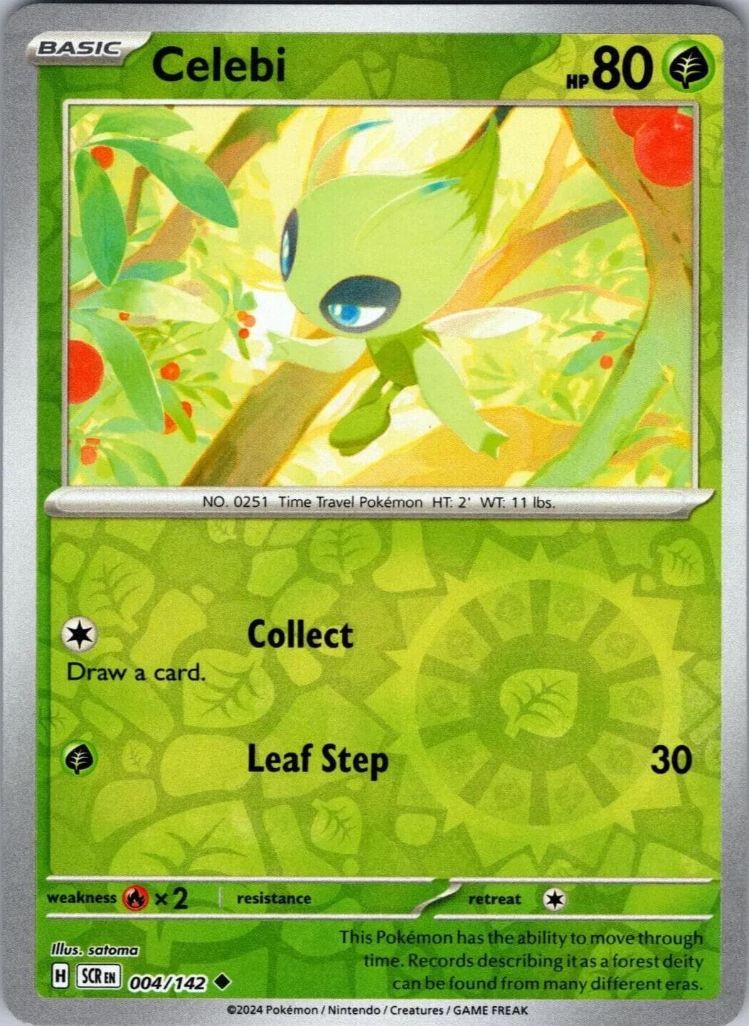 Celebi [Reverse Holo] #4 — Pokemon Stellar Crown