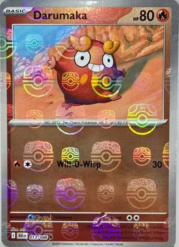 Darumaka [Master Ball] #13 — Pokemon Black Bolt