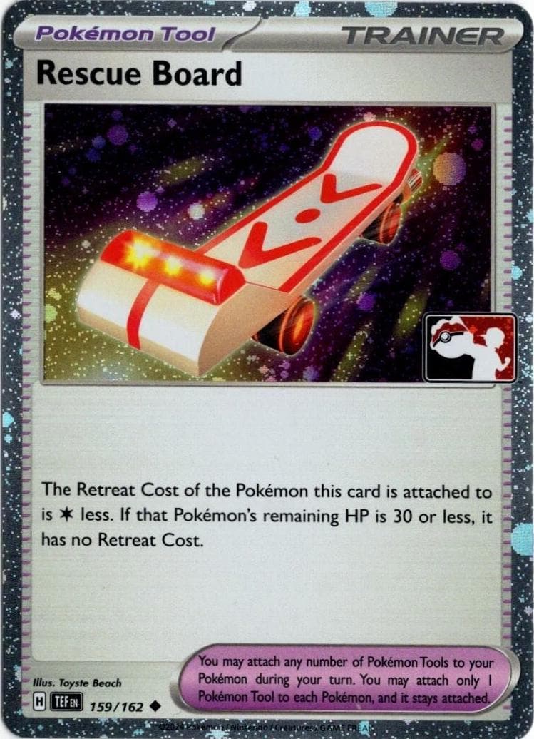 Rescue Board [Prize Pack Cosmos Holo] #159 — Pokemon Temporal Forces