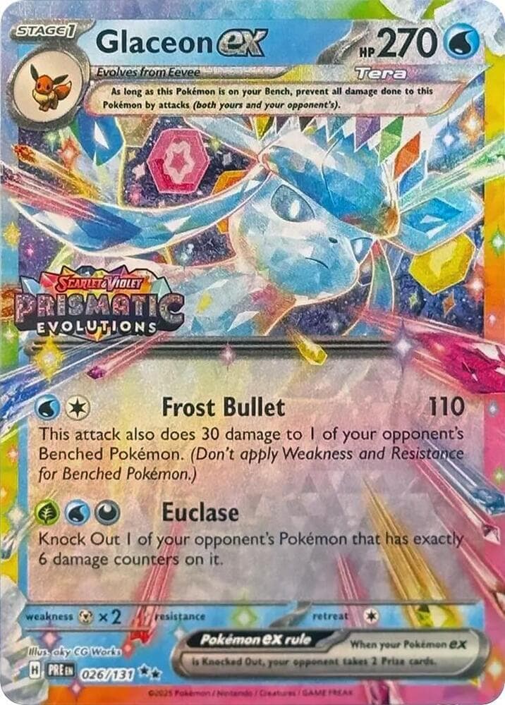 Glaceon ex [Stamped] #26 — Pokemon Prismatic Evolutions