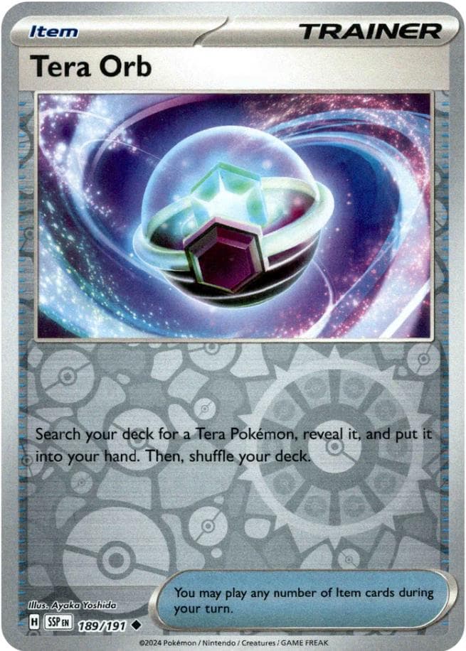 Tera Orb [Reverse Holo] #189 — Pokemon Surging Sparks