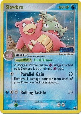 Slowbro [Reverse Holo] #13 — Pokemon Unseen Forces