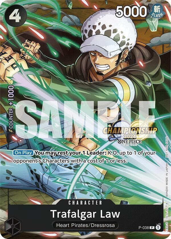 Trafalgar Law [Championship 2024] P-038 — One Piece Promo