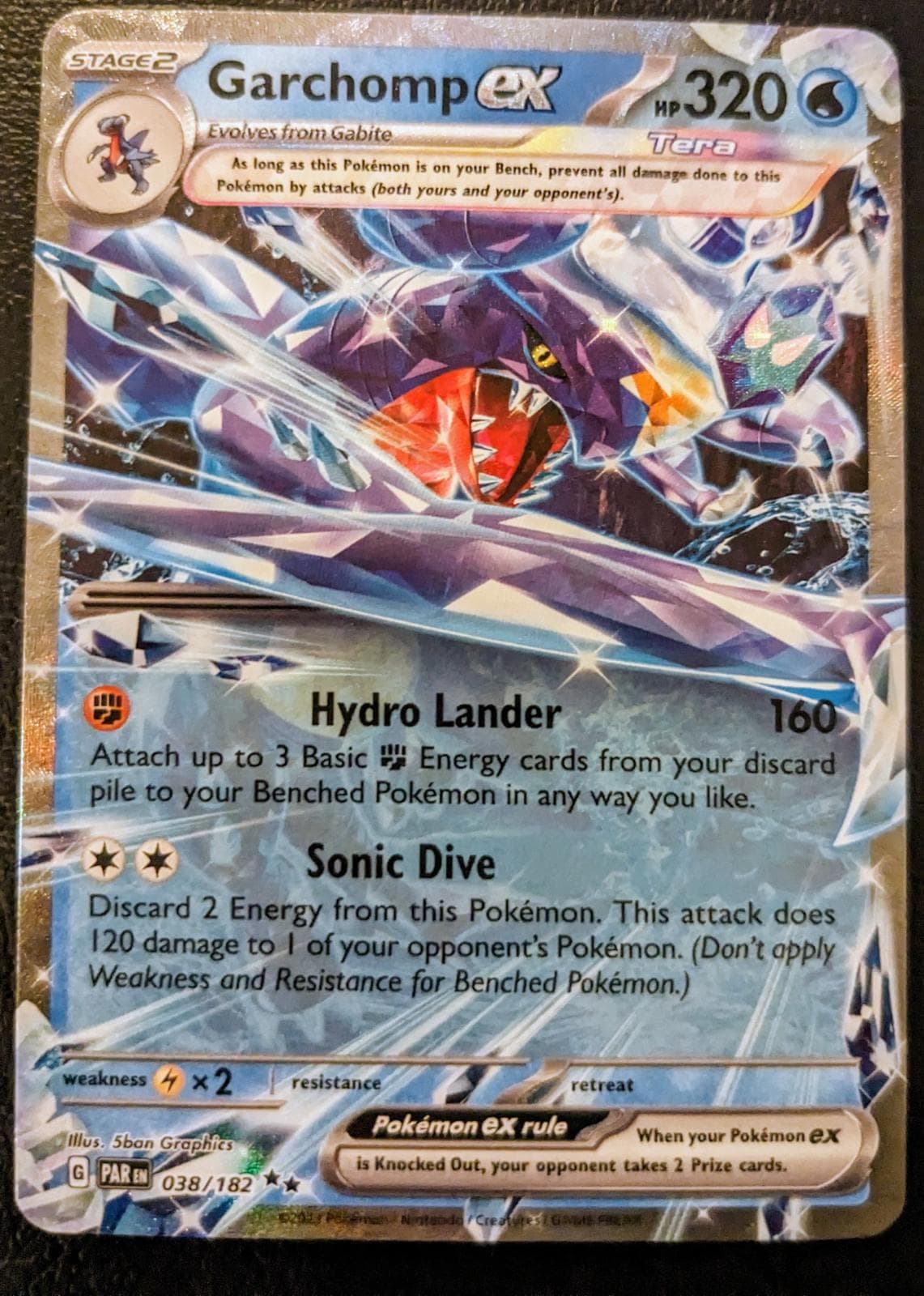 Garchomp Ex [Jumbo] #38 — Pokemon Paradox Rift