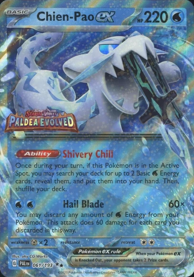 Chien-Pao Ex [Jumbo] #61 — Pokemon Paldea Evolved