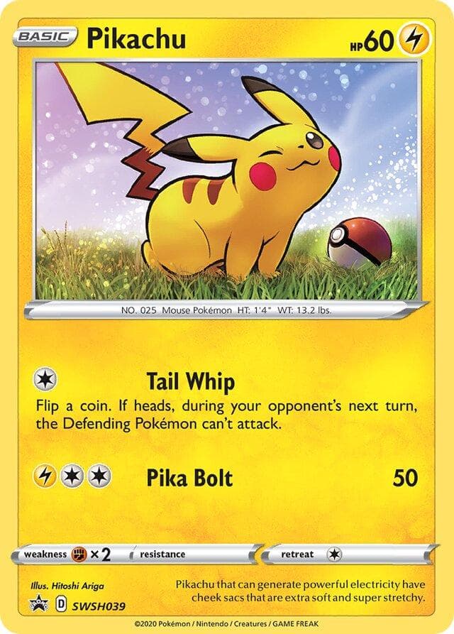 Pikachu [Single Pack Blisters] #SWSH039 — Pokemon Promo