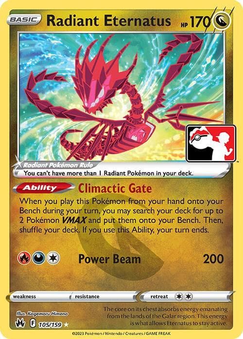 Radiant Eternatus [Prize Pack] #105 — Pokemon Crown Zenith