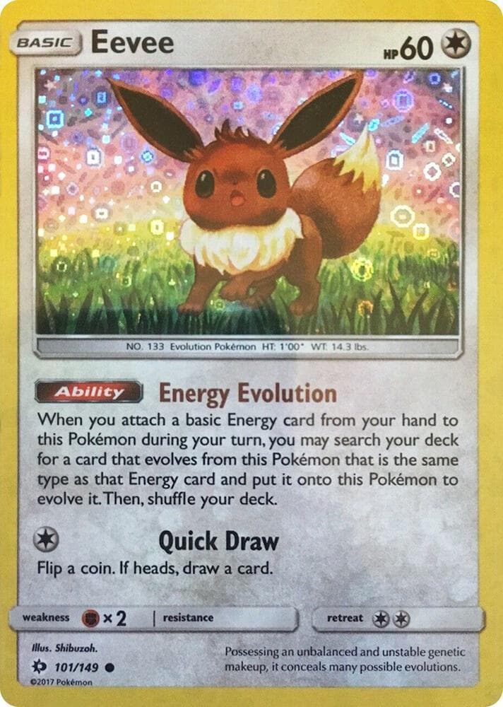 Eevee [General Mills] #101 — Pokemon Sun & Moon