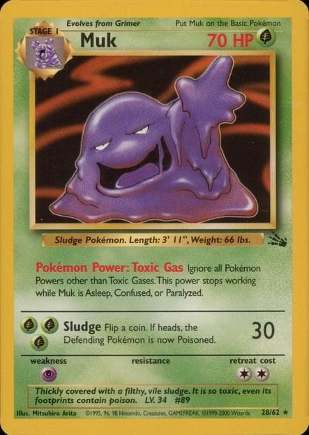 Muk [1999-2000] #28 — Pokemon Fossil