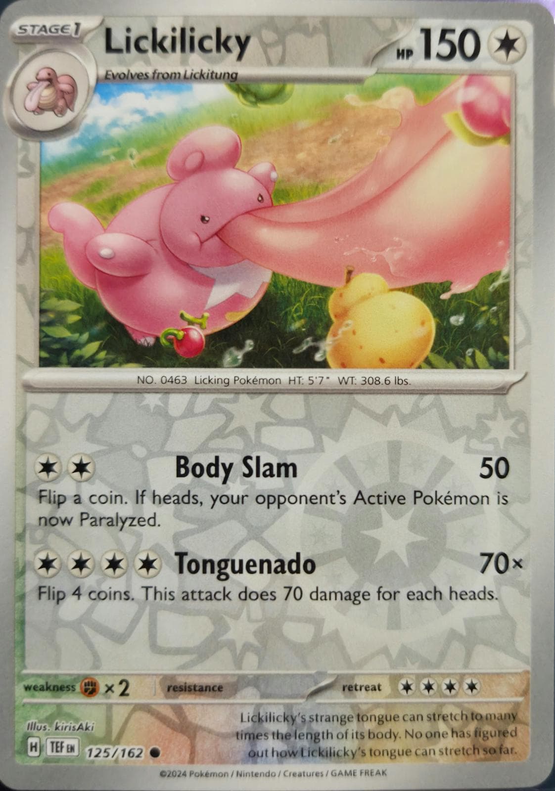 Lickilicky [Reverse Holo] #125 — Pokemon Temporal Forces