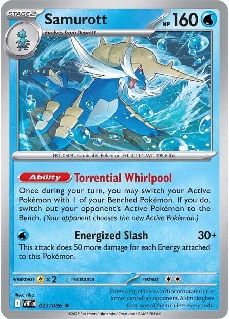 Samurott #23 — Pokemon White Flare
