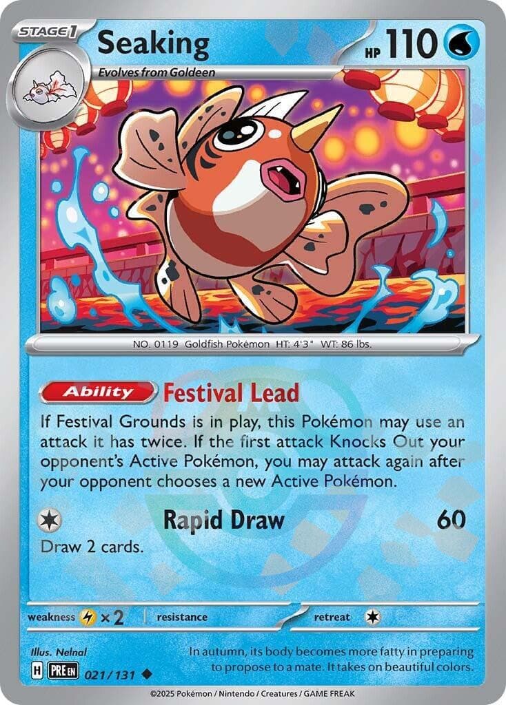 Seaking [Master Ball] #21 — Pokemon Prismatic Evolutions