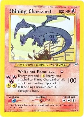 Shining Charizard #107 — Pokemon Neo Destiny