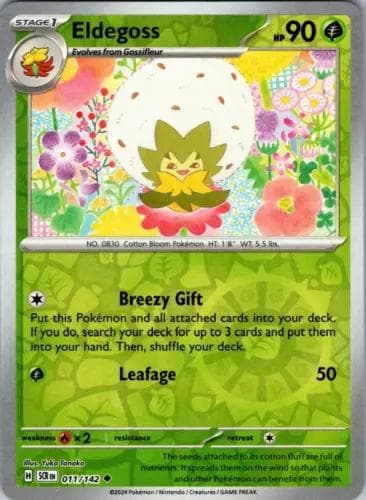 Eldegoss [Reverse Holo] #11 — Pokemon Stellar Crown