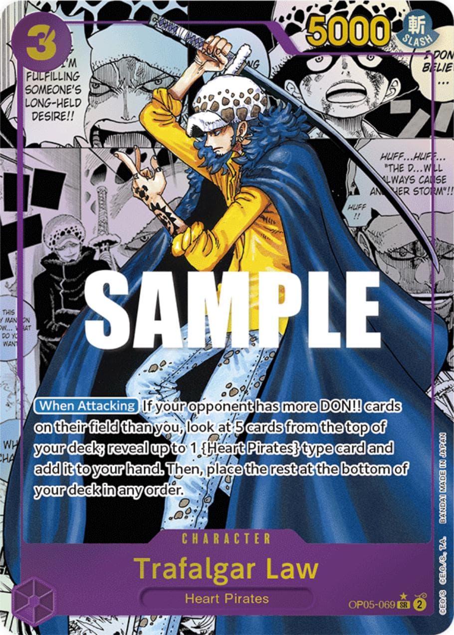 Trafalgar Law [Alternate Art Manga] OP05-069 — One Piece Awakening of the New Era