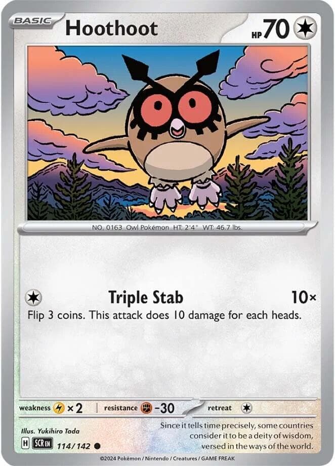 Hoothoot #114 — Pokemon Stellar Crown
