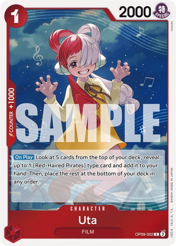 Uta [Foil] OP09-002 — One Piece Emperors in the New World