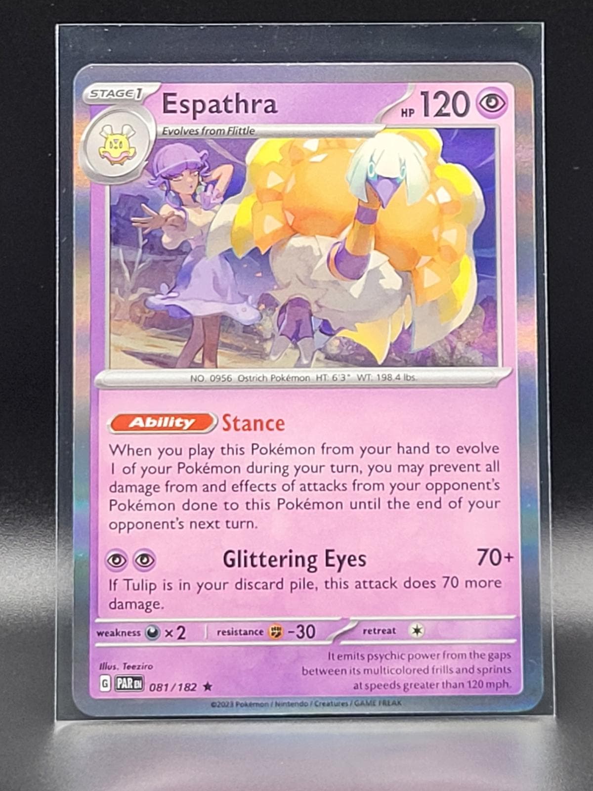 Espathra [Holo] #81 — Pokemon Paradox Rift