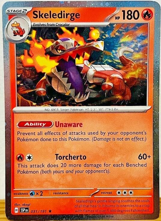 Skeledirge [Cosmos Holo] #31 — Pokemon Surging Sparks