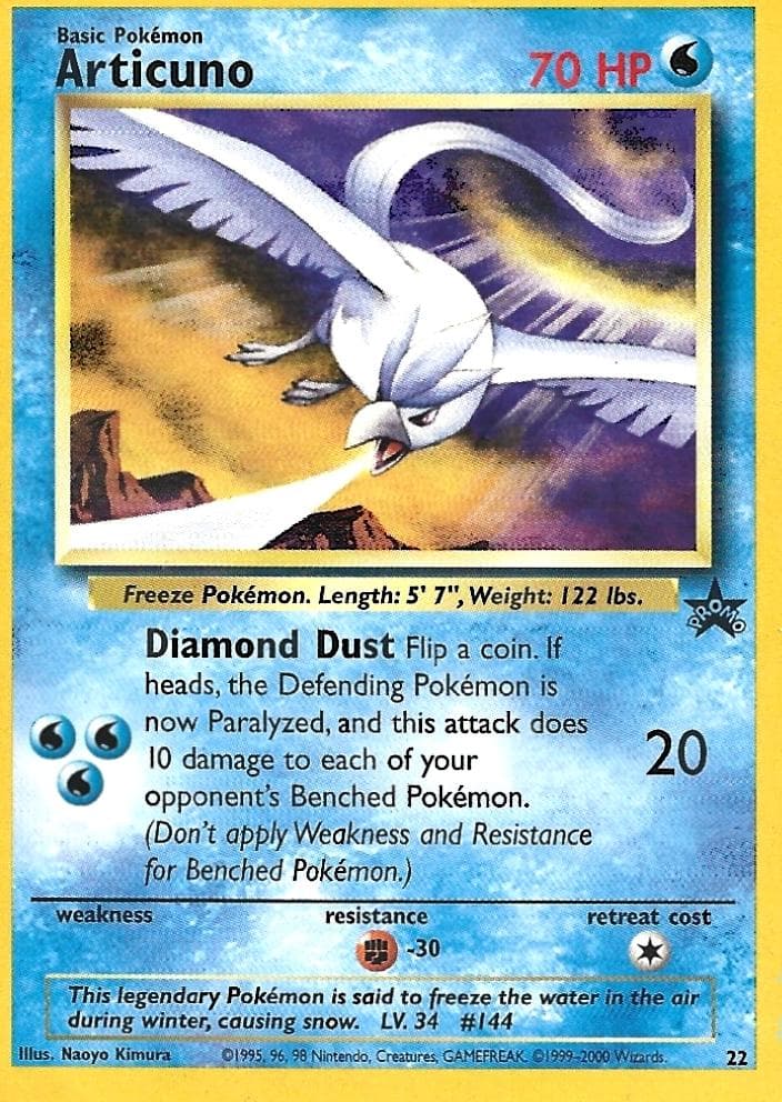 Articuno [Corrected] #22 — Pokemon Promo