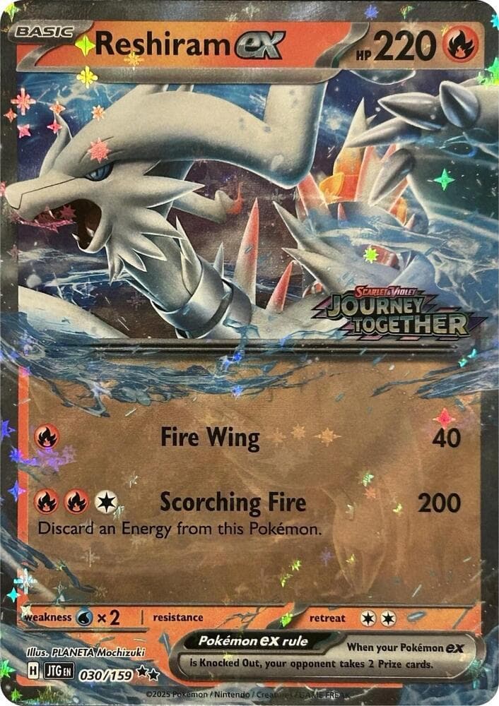 Reshiram Ex [Stamped] #30 — Pokemon Journey Together