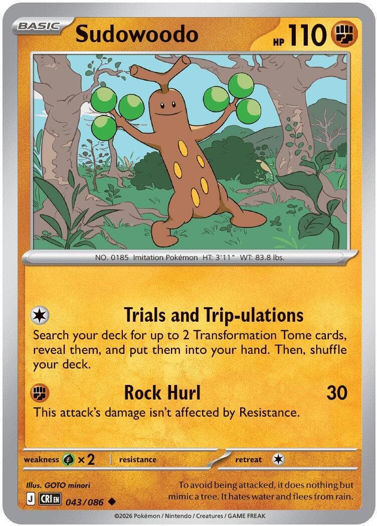 Sudowoodo #43 — Pokemon Chaos Rising