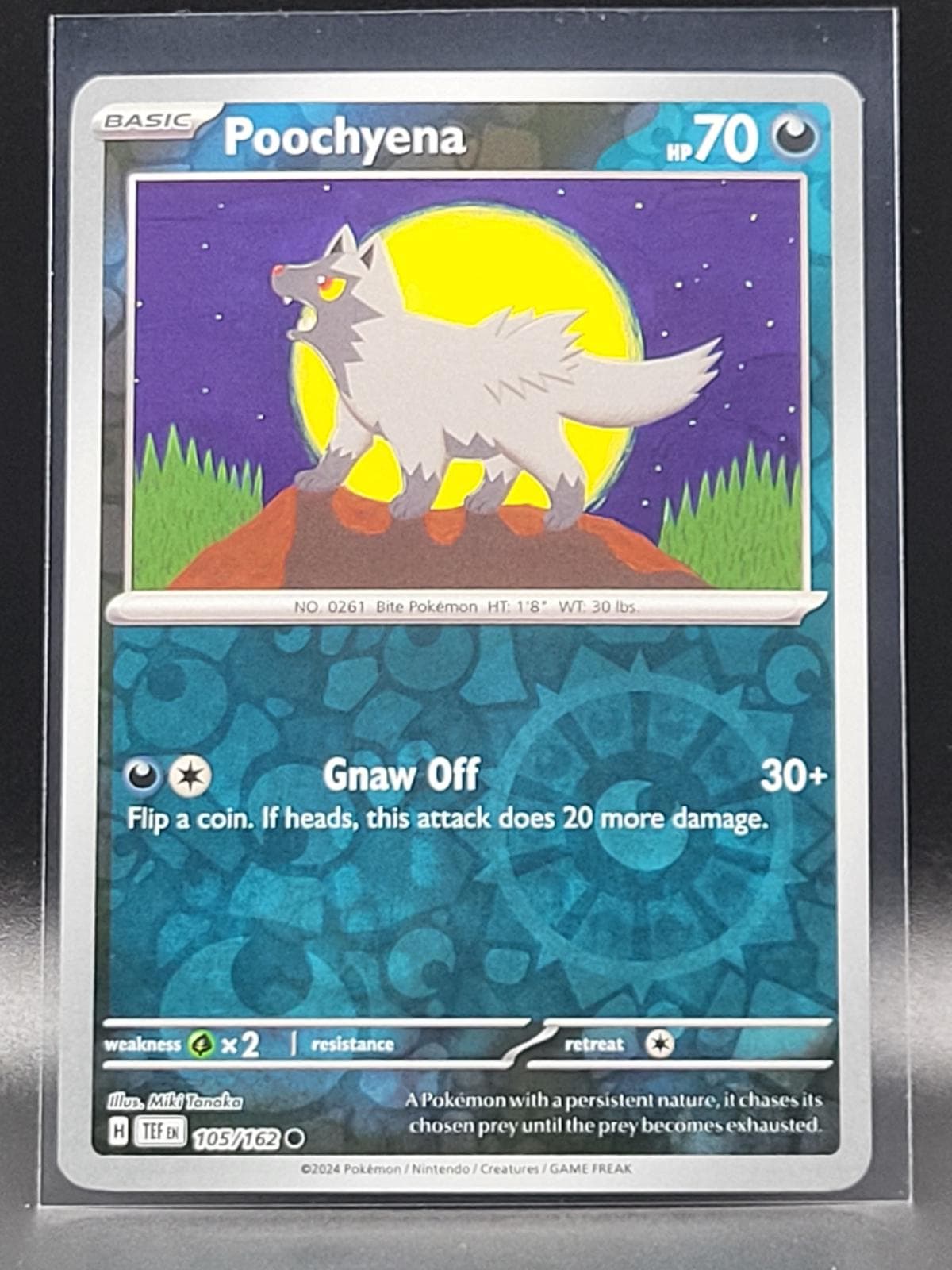 Poochyena [Reverse Holo] #105 — Pokemon Temporal Forces