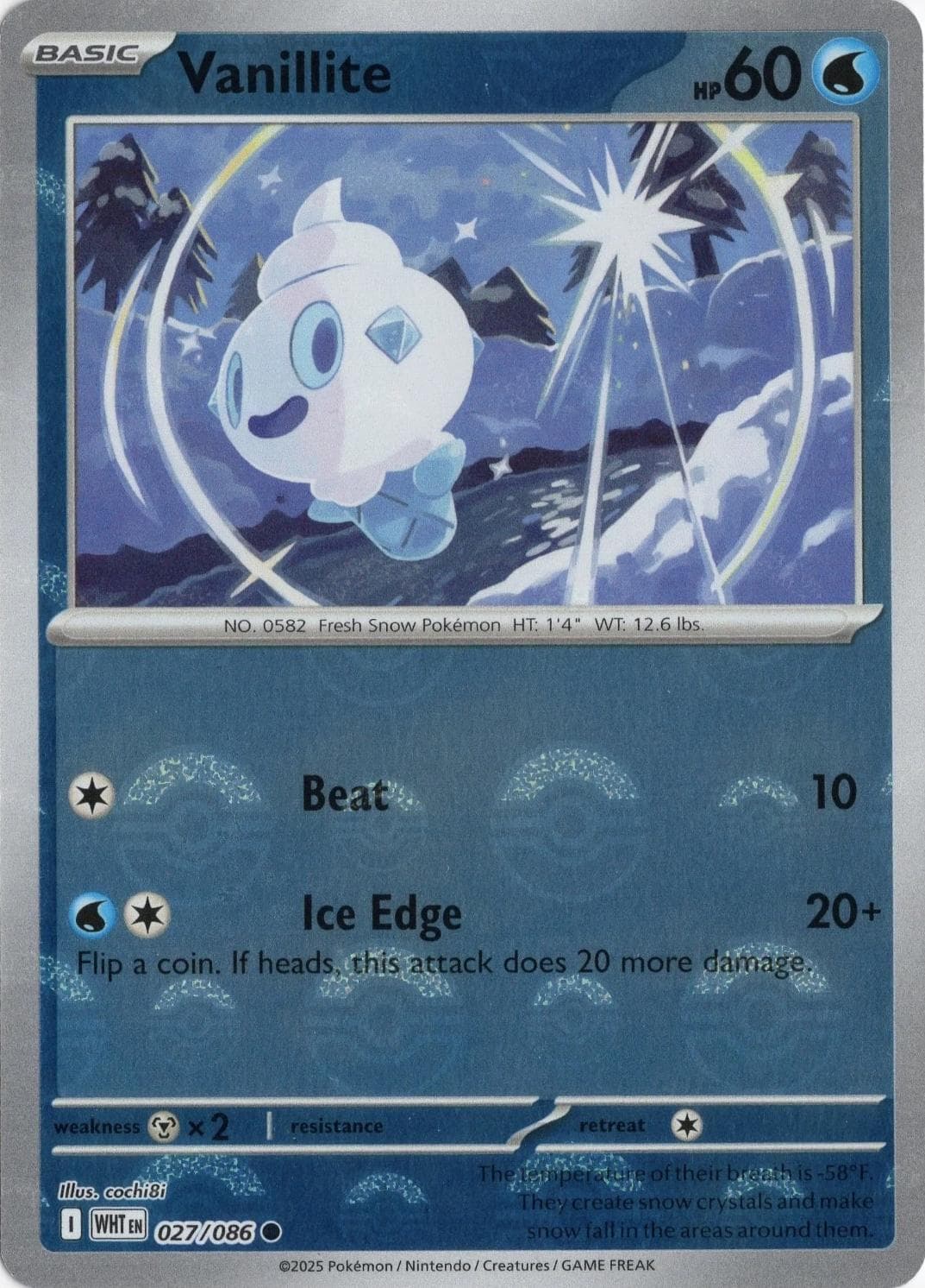 Vanillite [Poke Ball] #27 — Pokemon White Flare