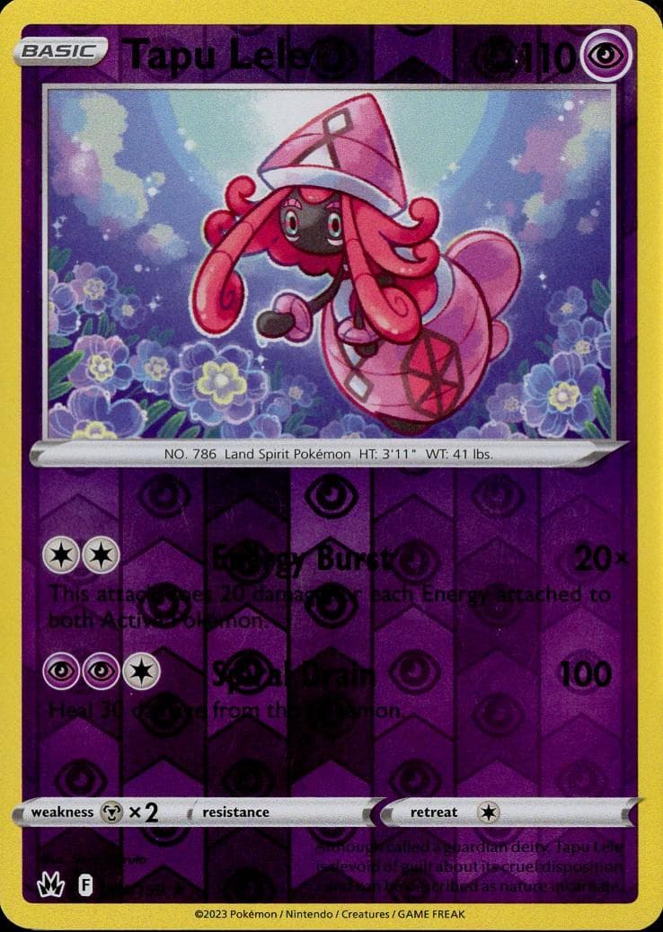 Tapu Lele [Reverse Holo] #64 — Pokemon Crown Zenith