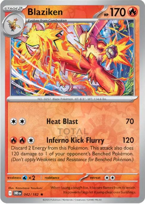 Blaziken [Reverse Holo] #42 — Pokemon Destined Rivals