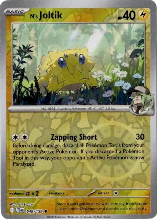 N's Joltik [Reverse Holo] #49 — Pokemon Journey Together