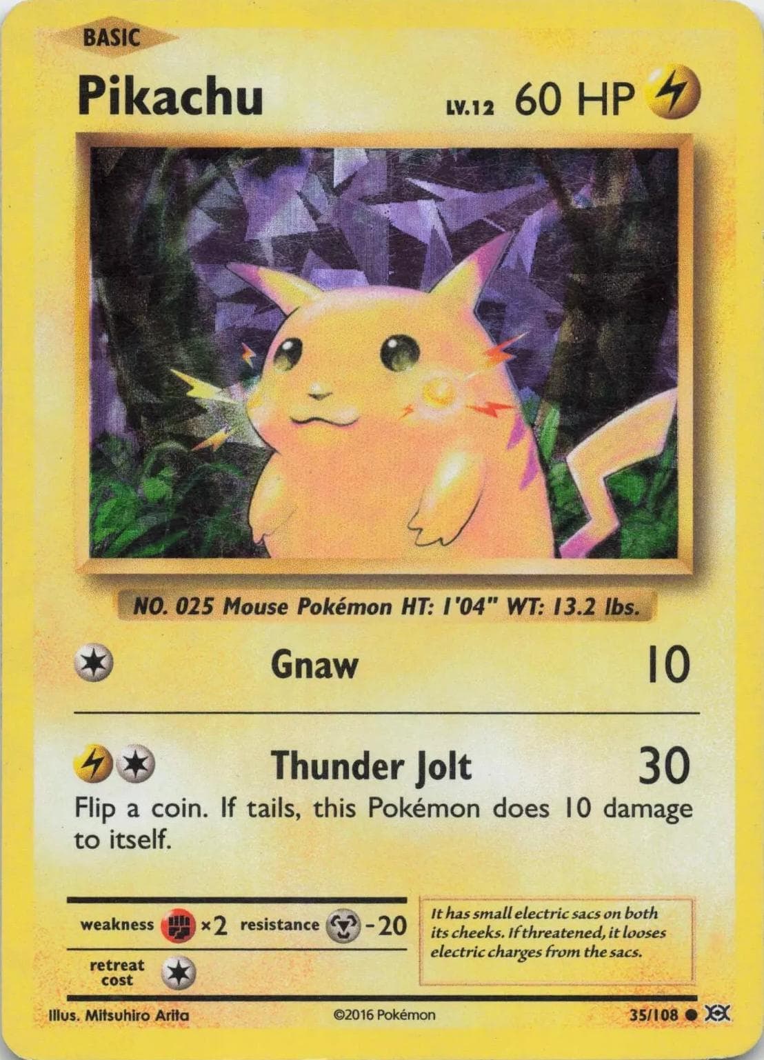 Pikachu [Cracked Ice Holo] #35 — Pokemon Evolutions