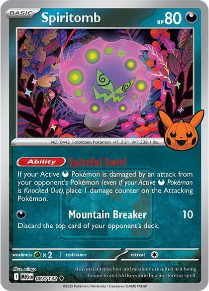 Spiritomb [Stamped] #87 — Pokemon Mega Evolution