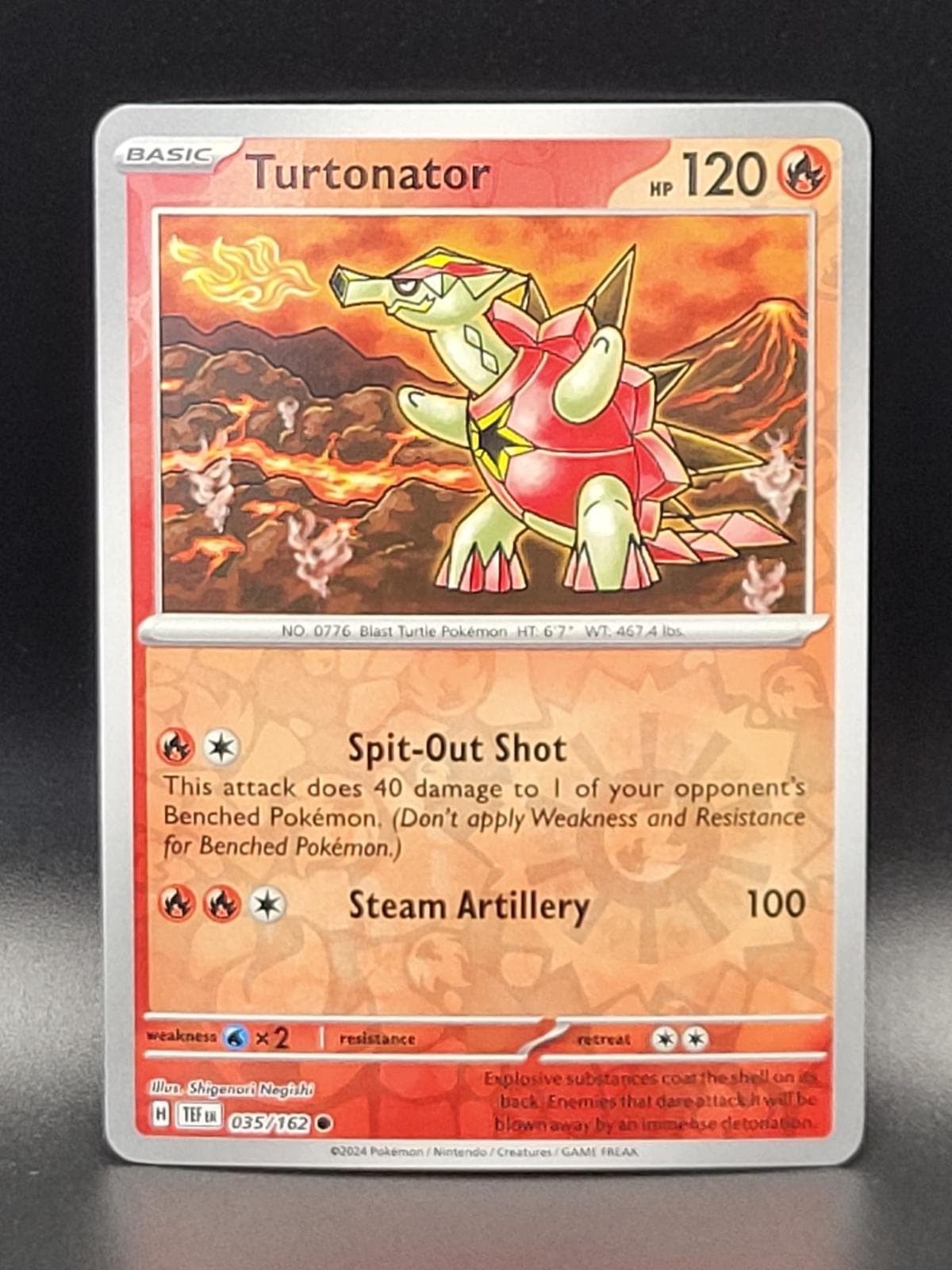 Turtonator [Reverse Holo] #35 — Pokemon Temporal Forces