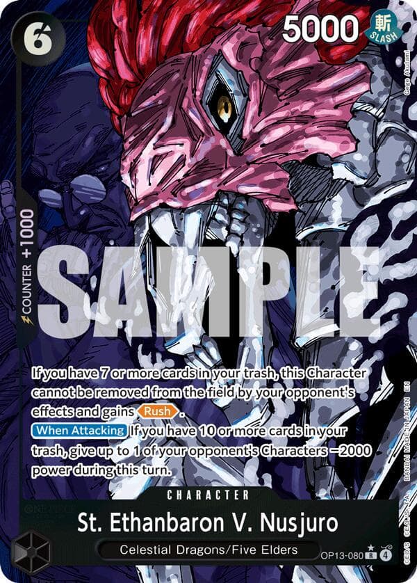 St. Ethanbaron V. Nusjuro [Alternate Art] OP13-080 — One Piece Carrying on His Will