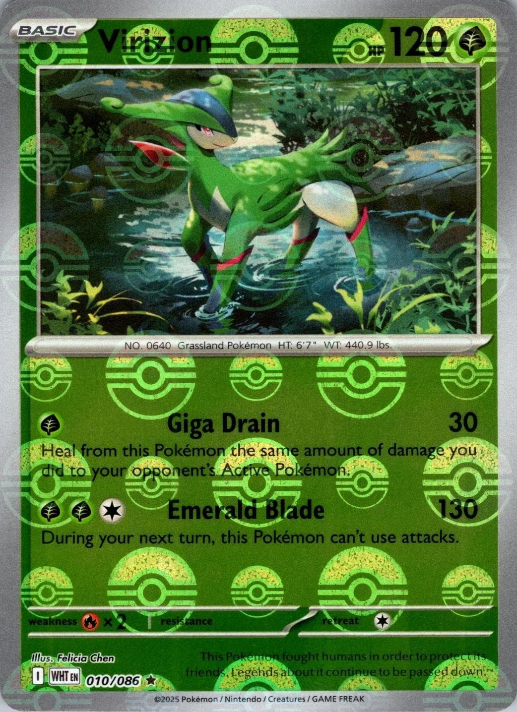 Virizion [Poke Ball] #10 — Pokemon White Flare