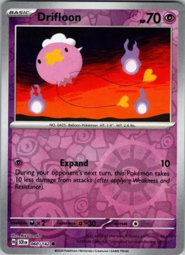 Drifloon [Reverse Holo] #60 — Pokemon Stellar Crown