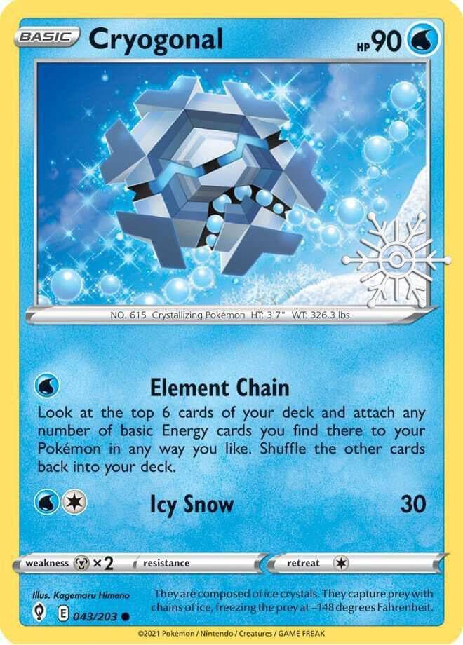 Cryogonal [Snowflake Stamp] #43 — Pokemon Evolving Skies