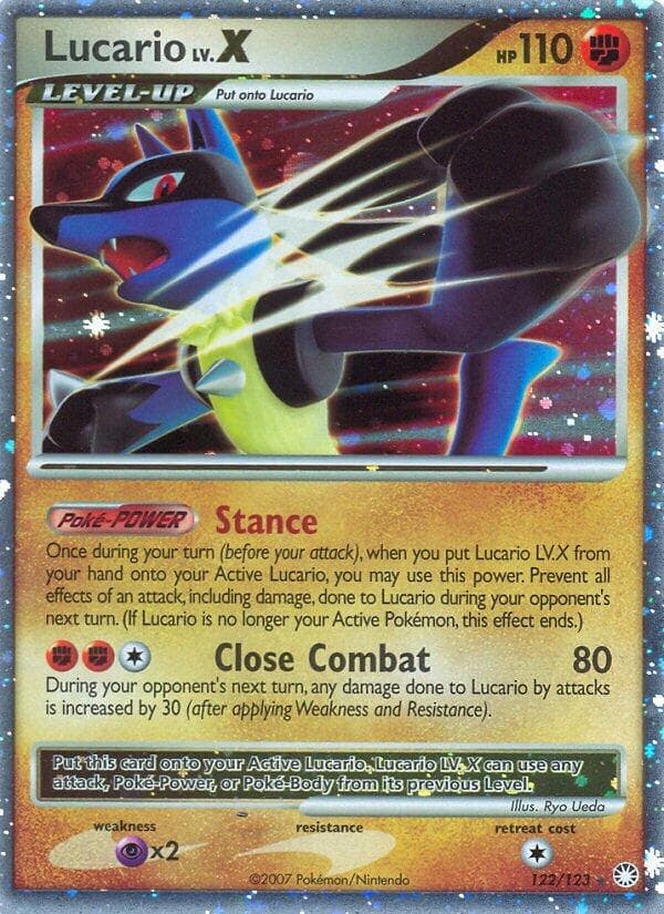 Lucario LV. X #122 — Pokemon Mysterious Treasures